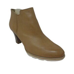 Tamaris Brown Leather Heeled Classic Ankle Boots Booties Womens 39 US 7.5